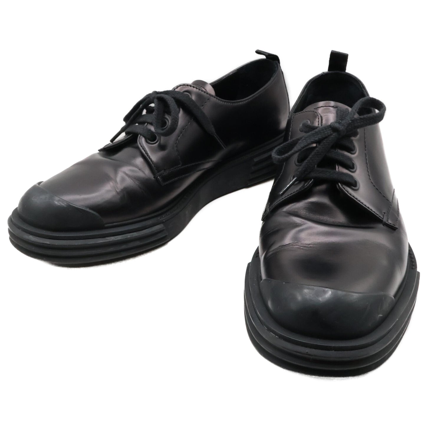 PRADA 2EE286 Leather Lace-up Shoes