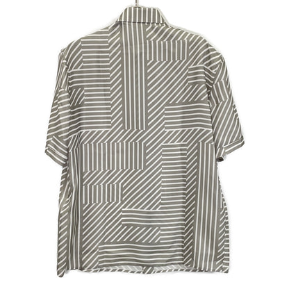 FENDI FS0795 23SS Grey All-over Pattern S/S Shirt Top