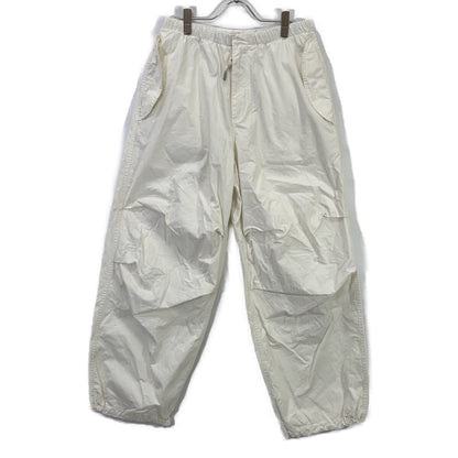 JILSANDER ジルサンダー J21KA0147 24SS ホワイト コットン ニーレングスプリーツ パンツ ボトムス