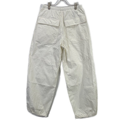 JILSANDER ジルサンダー J21KA0147 24SS ホワイト コットン ニーレングスプリーツ パンツ ボトムス
