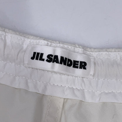 JILSANDER ジルサンダー J21KA0147 24SS ホワイト コットン ニーレングスプリーツ パンツ ボトムス