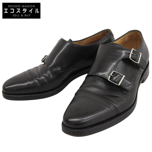 JOHN LOBB ジョンロブ レザー ウィリアム ダブルモンクシューズ メンズ ブラック 6 1/2 シューズ 6 1/2