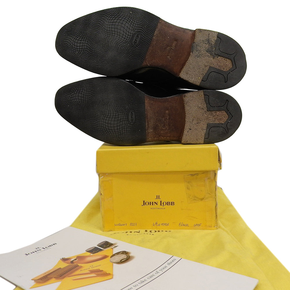 JOHN LOBB ジョンロブ レザー ウィリアム ダブルモンクシューズ メンズ ブラック 6 1/2 シューズ 6 1/2