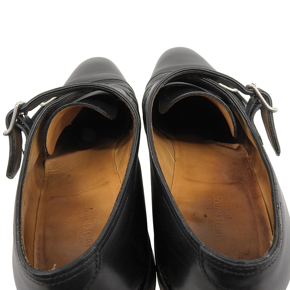 JOHN LOBB ジョンロブ レザー ウィリアム ダブルモンクシューズ メンズ ブラック 6 1/2 シューズ 6 1/2