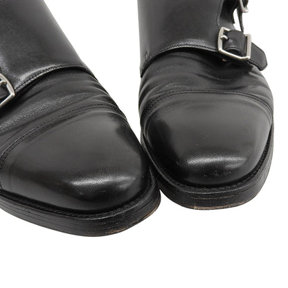 JOHN LOBB ジョンロブ レザー ウィリアム ダブルモンクシューズ メンズ ブラック 6 1/2 シューズ 6 1/2