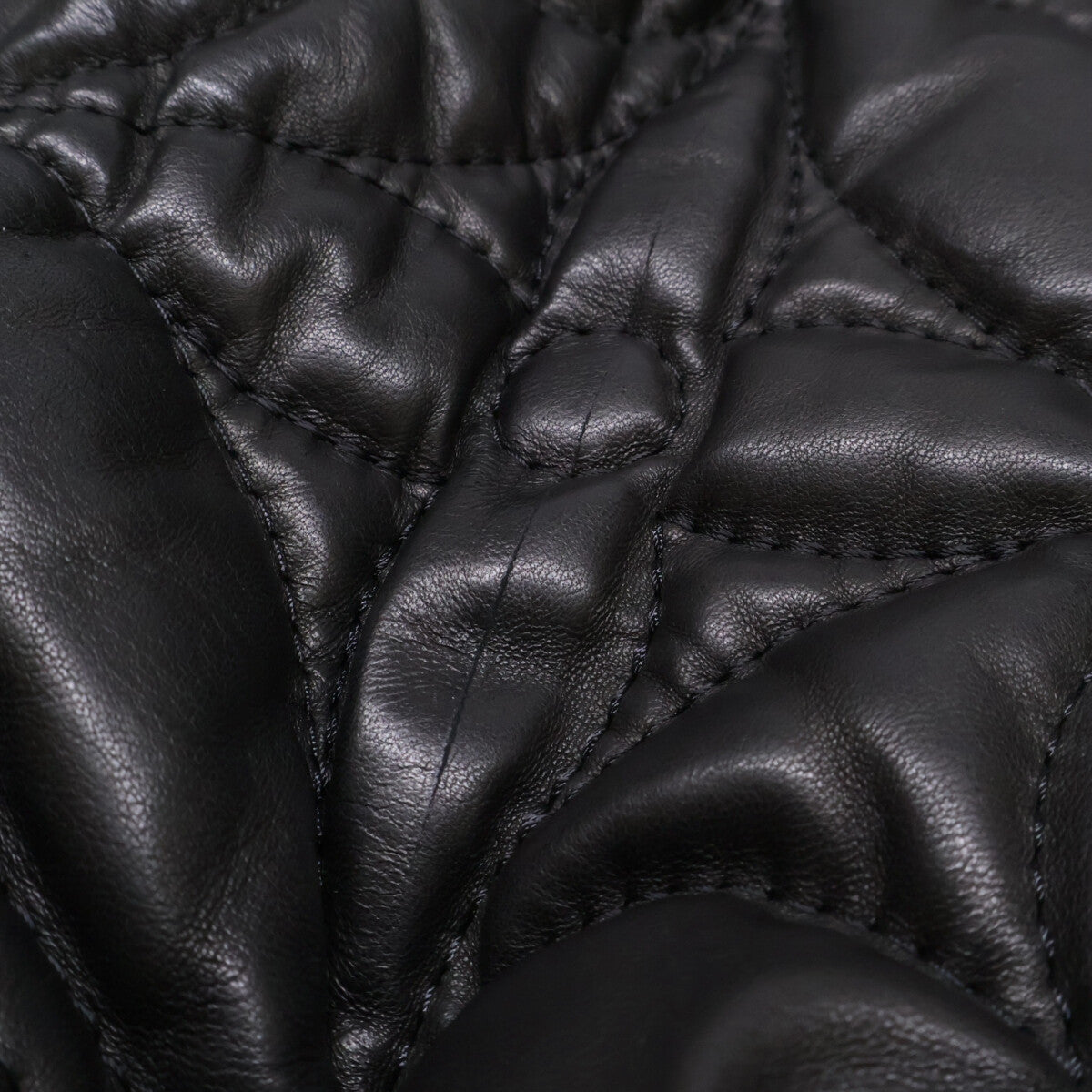 Domestic Regular RM212Q ET7 HLL55E Monogram Flower Quilting Lamb Leather Blouson Jacket 50 Mens