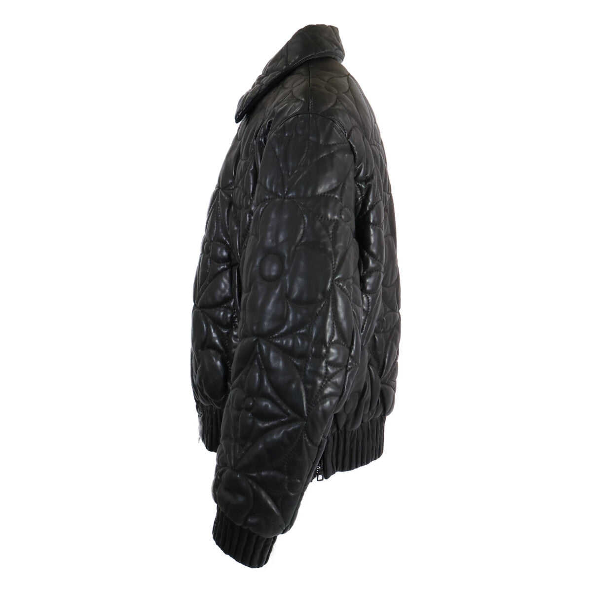 Domestic Regular RM212Q ET7 HLL55E Monogram Flower Quilting Lamb Leather Blouson Jacket 50 Mens