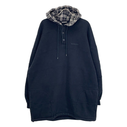 BALENCIAGA バレンシアガ ブラック 18年製 パッチ パークフーディー トップス