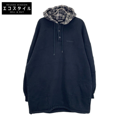 BALENCIAGA バレンシアガ ブラック 18年製 パッチ パークフーディー トップス