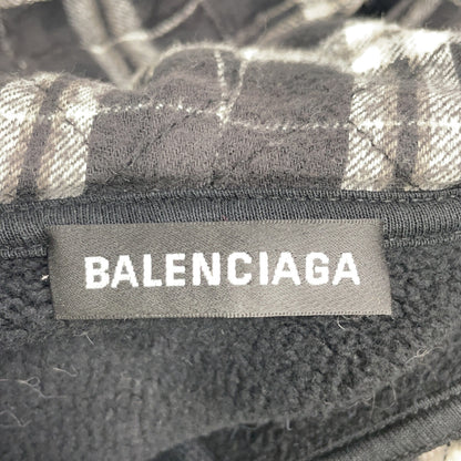 BALENCIAGA バレンシアガ ブラック 18年製 パッチ パークフーディー トップス