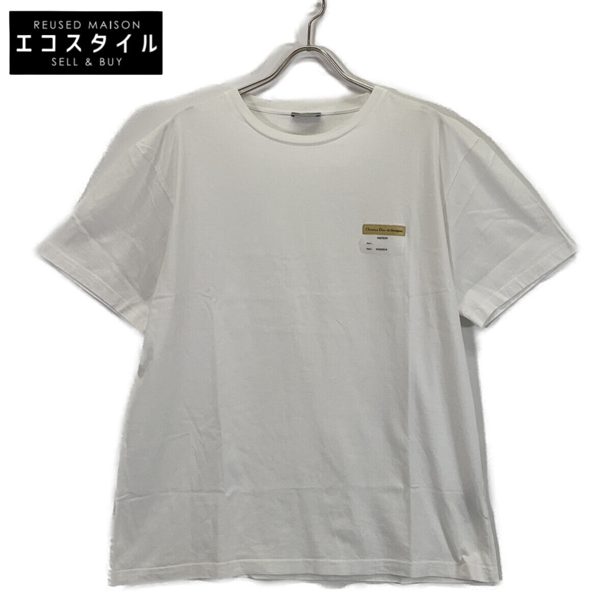 DIOR 迪奥 923J611B0533 19SS 白色 访客贴片T恤 上衣