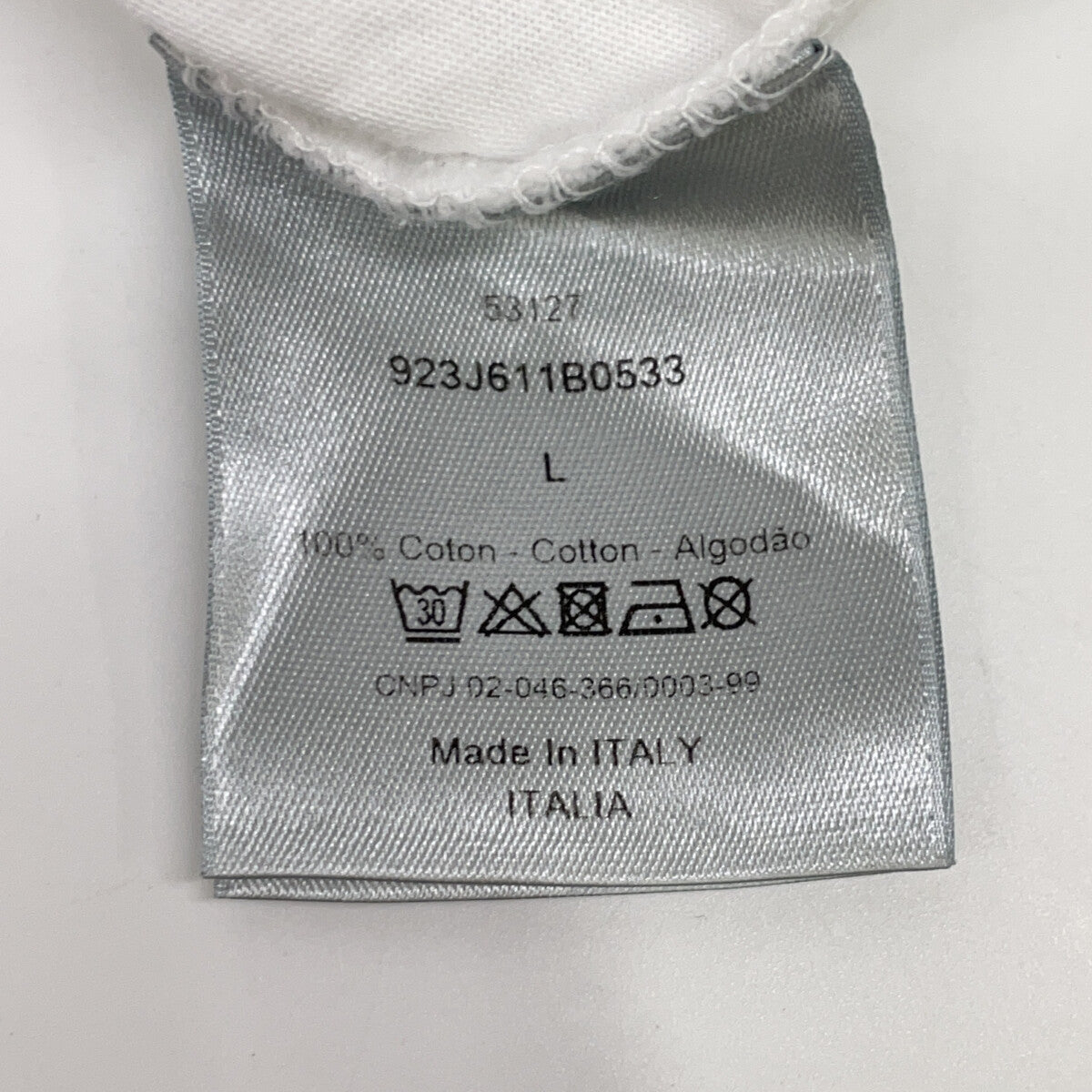 DIOR 迪奥 923J611B0533 19SS 白色 访客贴片T恤 上衣
