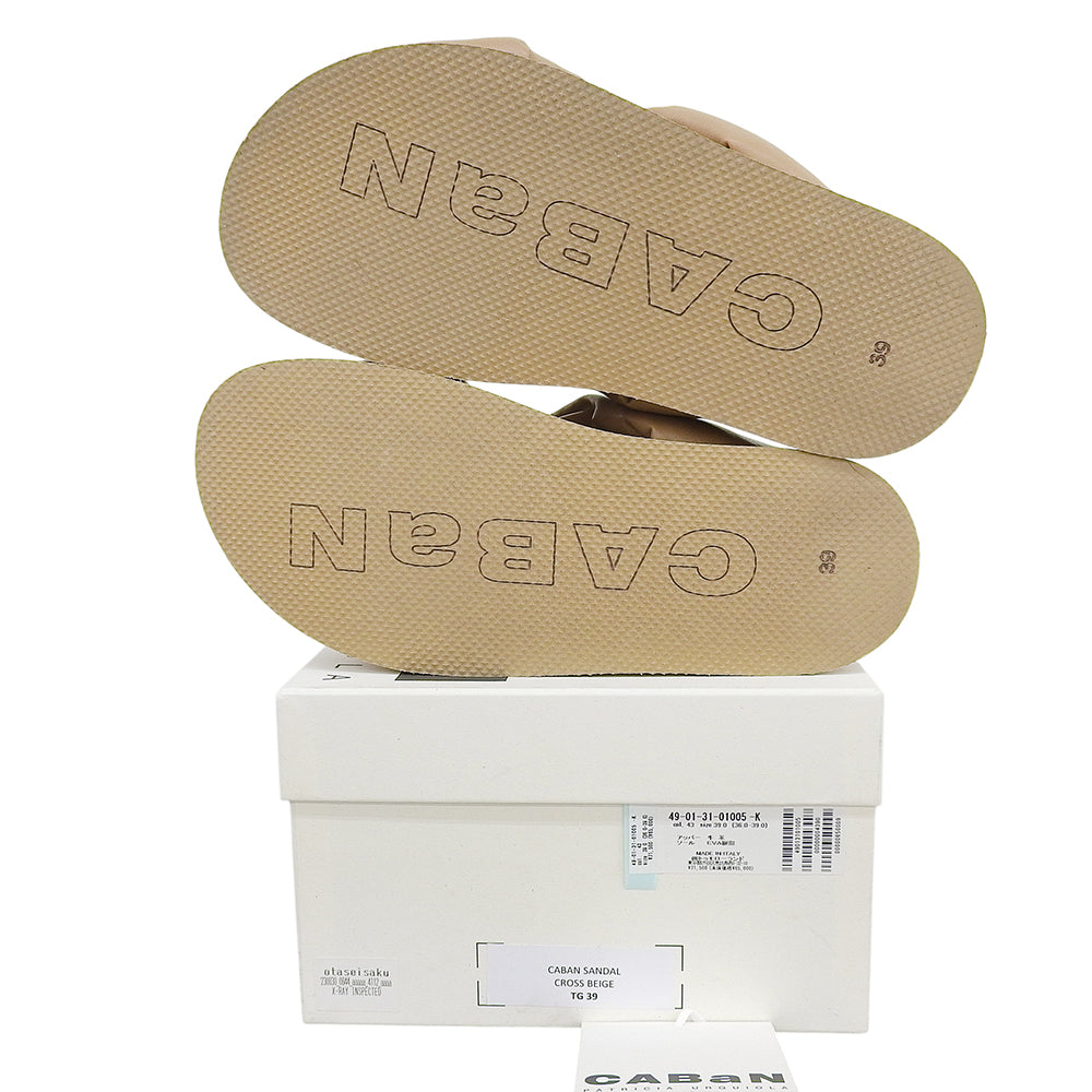 CABaN キャバン 美品 レザー by Patricia Urquiola ノットサンダル シューズ メンズ ブラウン 39 シューズ 39