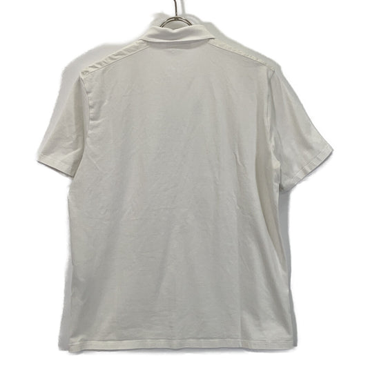 PRADA 2019 SJN252 R201 710 White Pocket Logo Polo Shirt Top