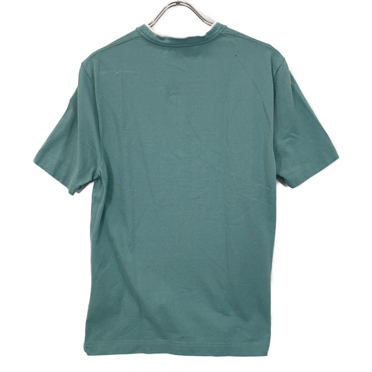 HERMES Light Blue H-embroidered Short-sleeved T-shirt Top