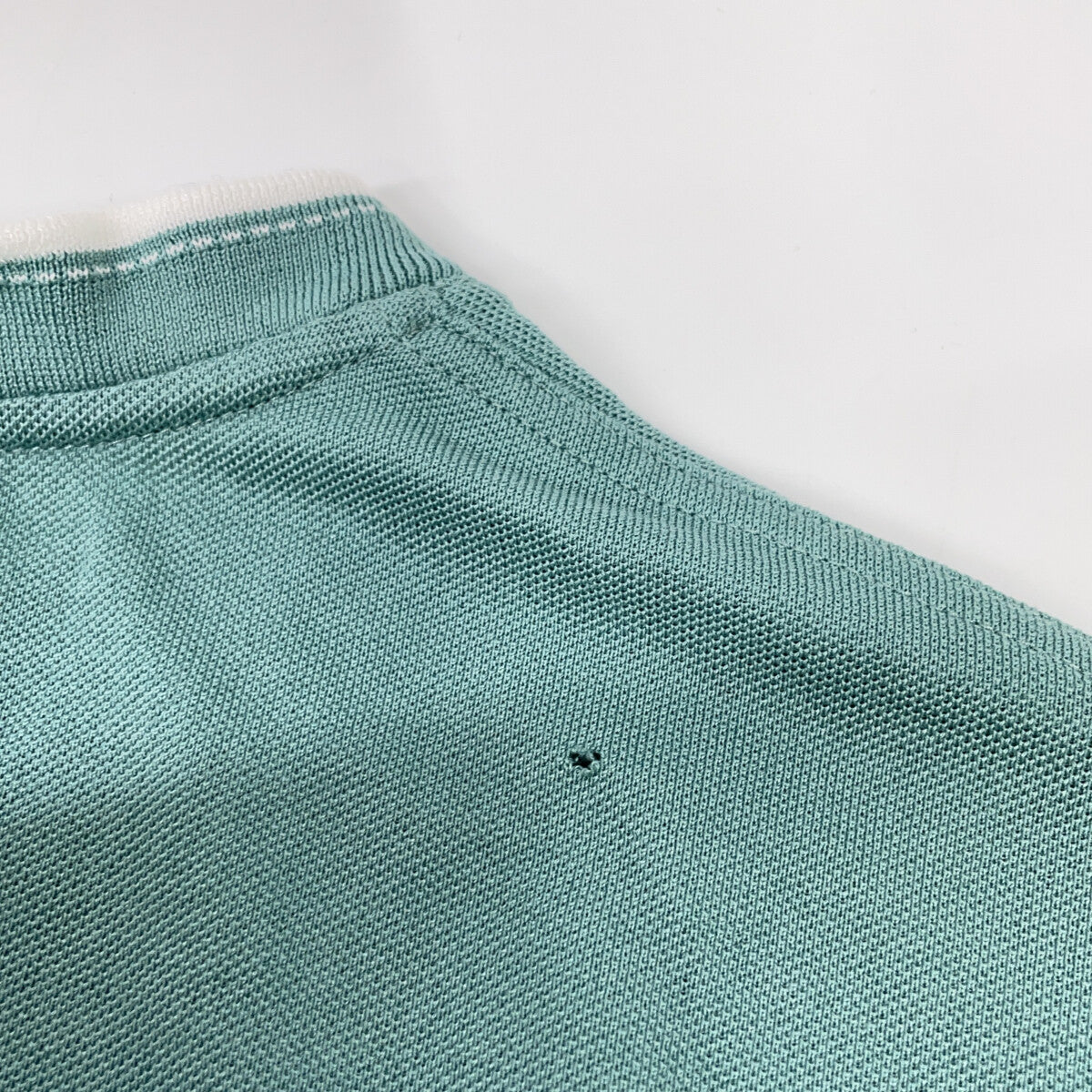 HERMES Light Blue H-embroidered Short-sleeved T-shirt Top