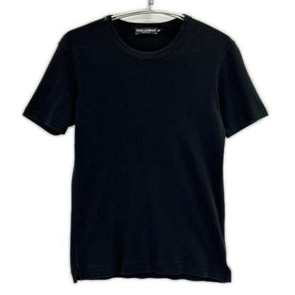 DOLCE&GABBANA ドルチェアンドガッバーナ G8HI7T FU7EQ ブラック クルーネック 半袖 Tシャツ トップス