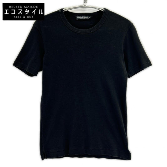 DOLCE&GABBANA ドルチェアンドガッバーナ G8HI7T FU7EQ ブラック クルーネック 半袖 Tシャツ トップス