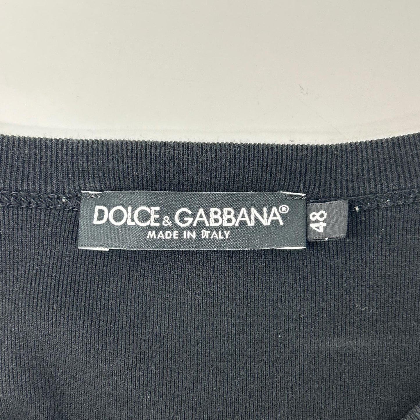 DOLCE&GABBANA ドルチェアンドガッバーナ G8HI7T FU7EQ ブラック クルーネック 半袖 Tシャツ トップス
