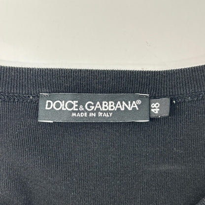 DOLCE&GABBANA ドルチェアンドガッバーナ G8HI7T FU7EQ ブラック クルーネック 半袖 Tシャツ トップス