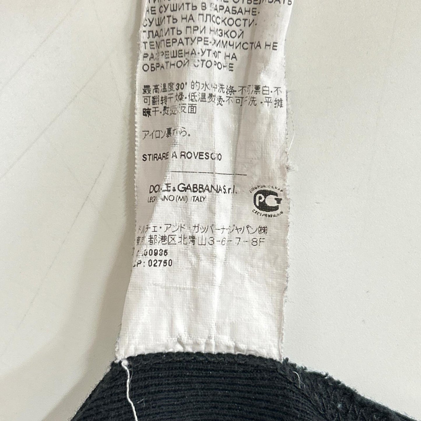 DOLCE&GABBANA ドルチェアンドガッバーナ G8HI7T FU7EQ ブラック クルーネック 半袖 Tシャツ トップス