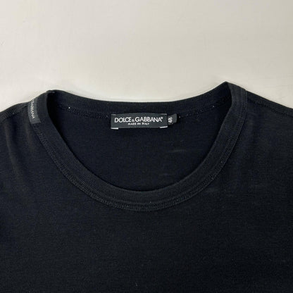 DOLCE&GABBANA ドルチェアンドガッバーナ G8HI7T FU7EQ ブラック クルーネック 半袖 Tシャツ トップス