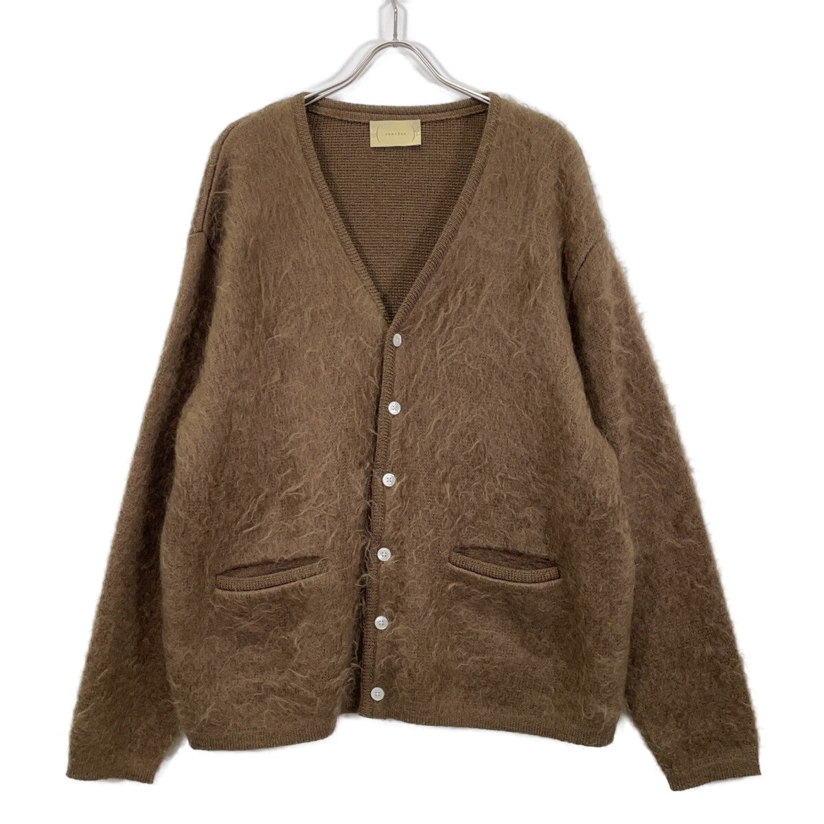 cantate カンタータ 22SSCA0313 ブラウン モヘアシルク Stupid Shaggy Cardigan トップス