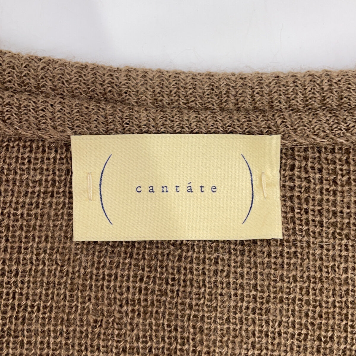 cantate カンタータ 22SSCA0313 ブラウン モヘアシルク Stupid Shaggy Cardigan トップス