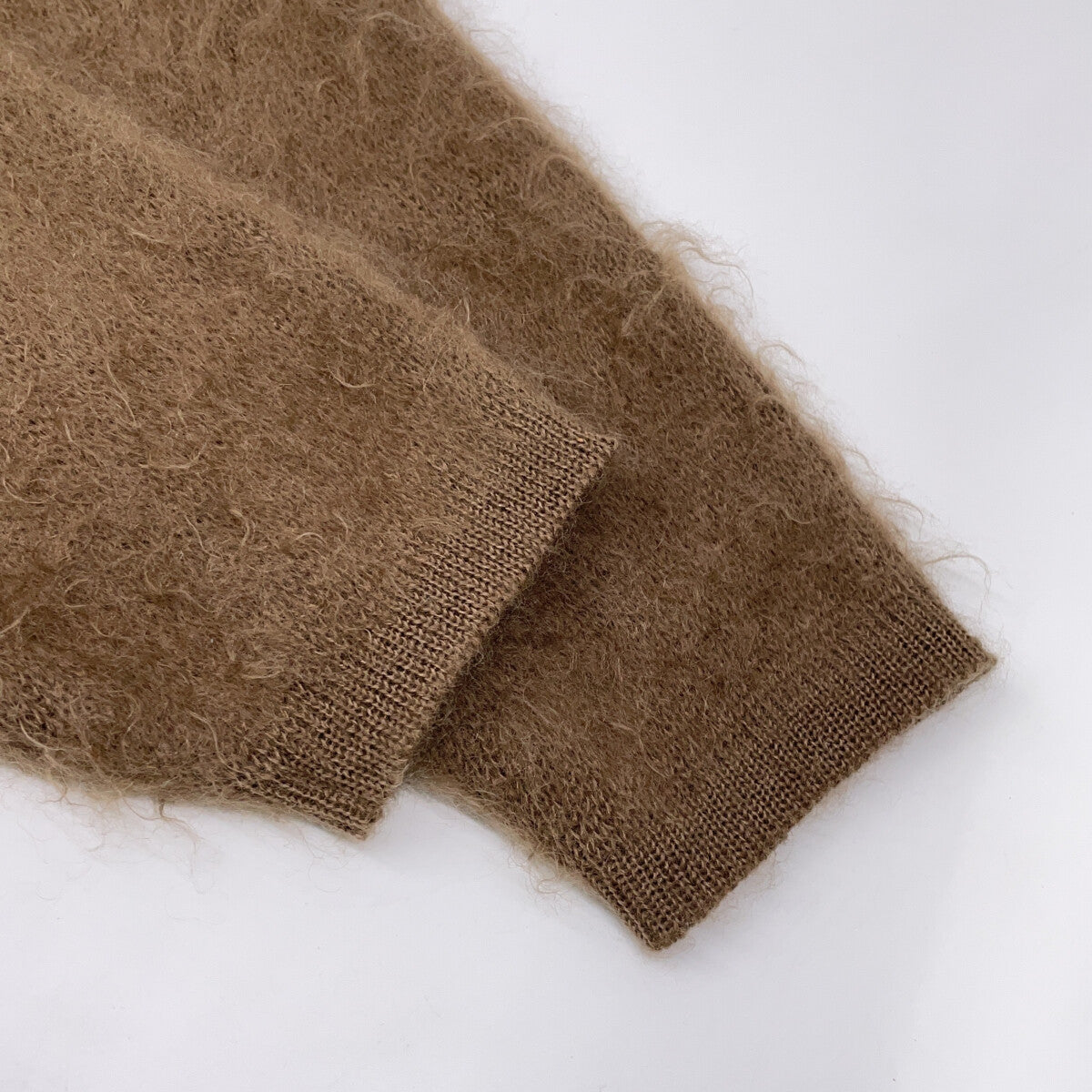 cantate カンタータ 22SSCA0313 ブラウン モヘアシルク Stupid Shaggy Cardigan トップス