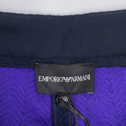 EMPORIOARMANI purple herringbone jacket-and-pants suit set-up suit set-up