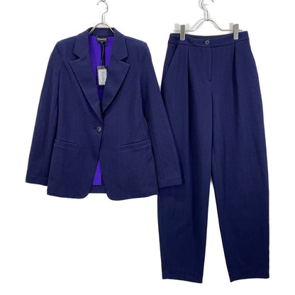 EMPORIOARMANI purple herringbone jacket-and-pants suit set-up suit set-up