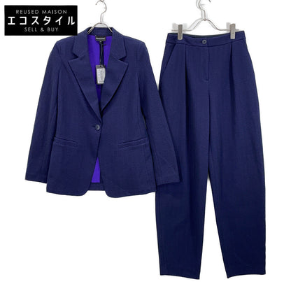 EMPORIOARMANI purple herringbone jacket-and-pants suit set-up suit set-up