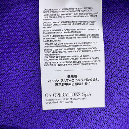 EMPORIOARMANI purple herringbone jacket-and-pants suit set-up suit set-up