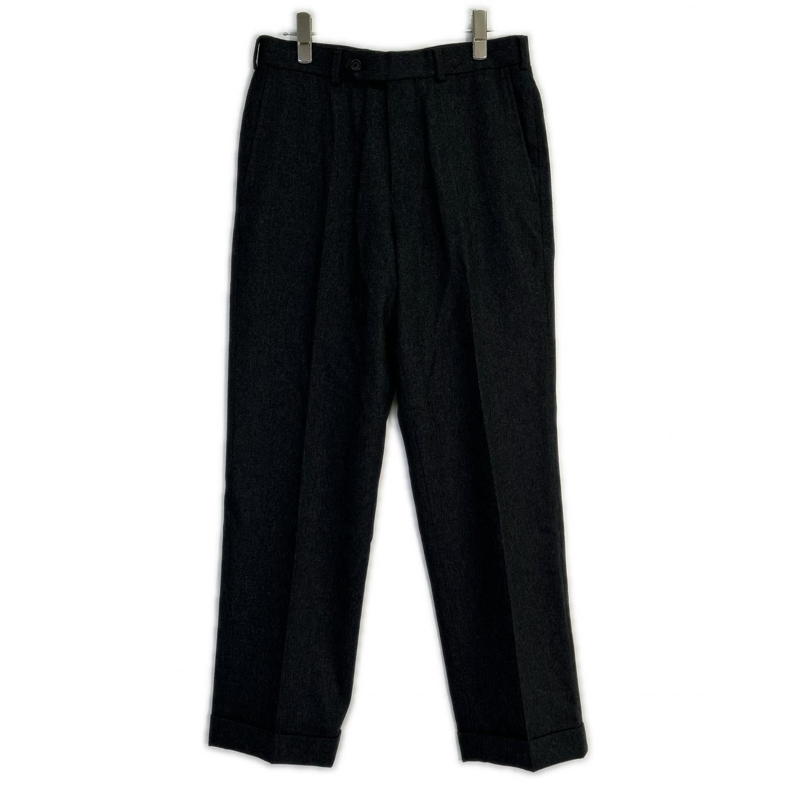 BrooksBrothers ブルックスブラザーズ 100211460 グレー ウールカシミヤ フランネル トラウザーズ ボトムス