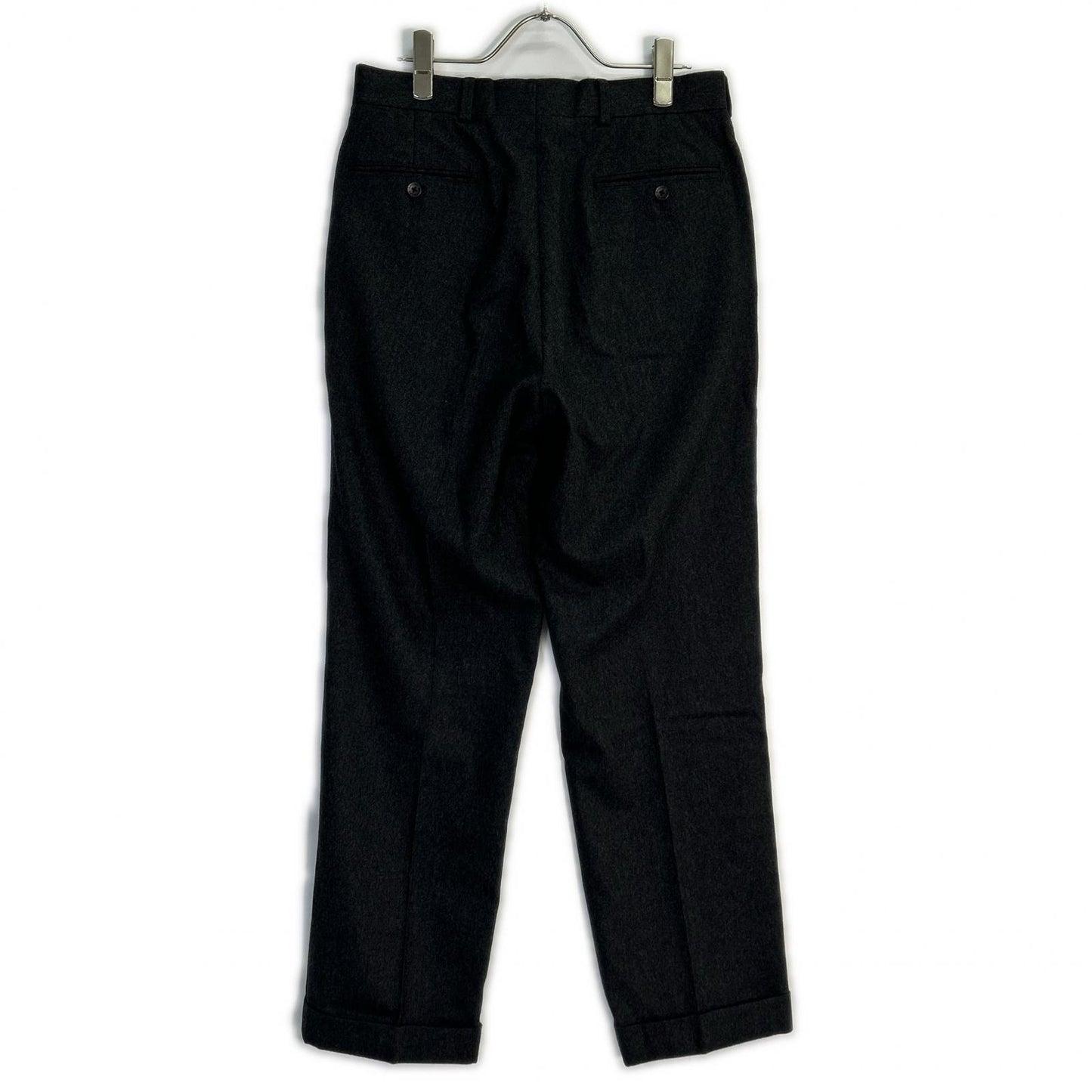BrooksBrothers ブルックスブラザーズ 100211460 グレー ウールカシミヤ フランネル トラウザーズ ボトムス