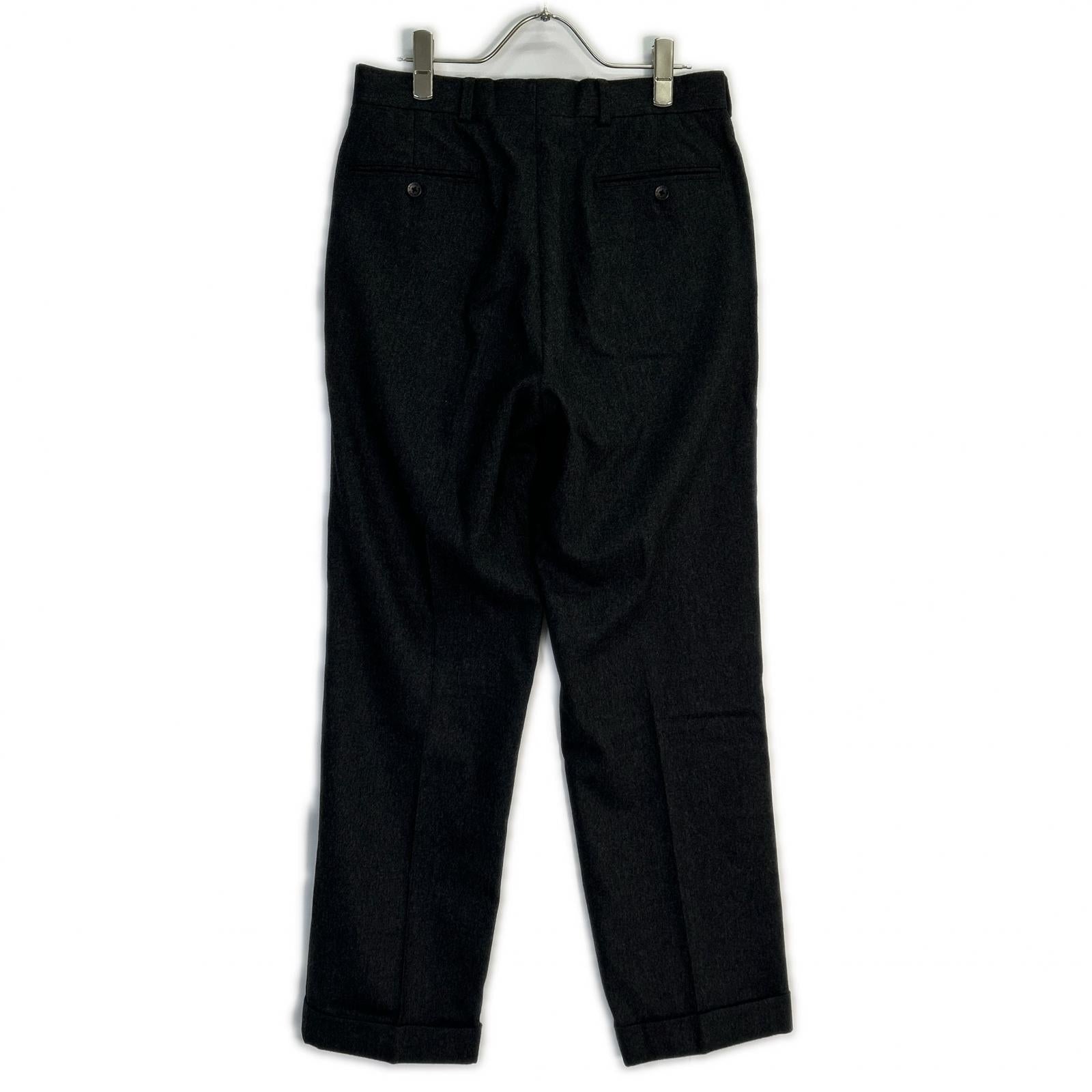 BrooksBrothers ブルックスブラザーズ 100211460 グレー ウールカシミヤ フランネル トラウザーズ ボトムス