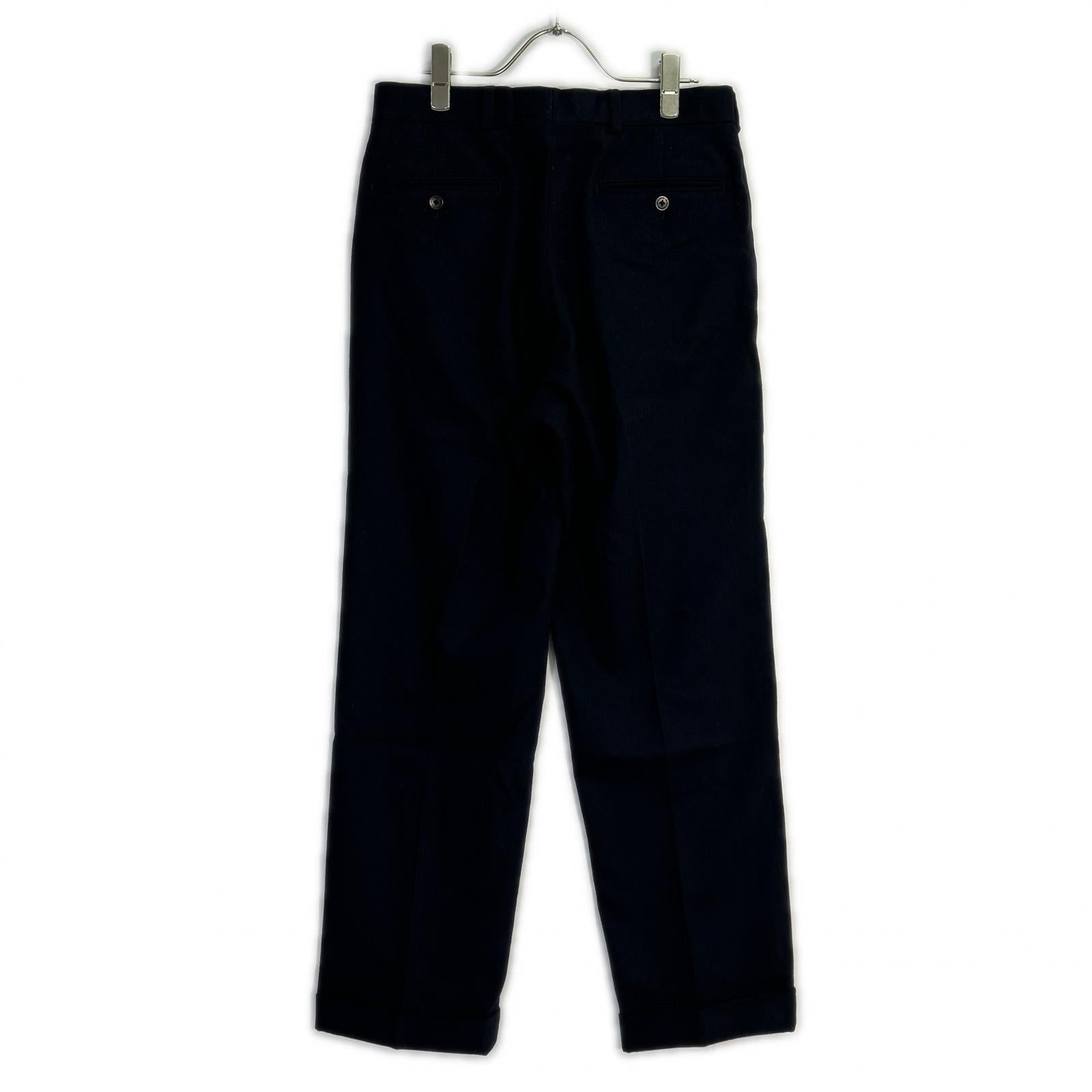 BrooksBrothers ブルックスブラザーズ 100211458 ネイビー ウールカシミヤ フランネル トラウザーズ ボトムス