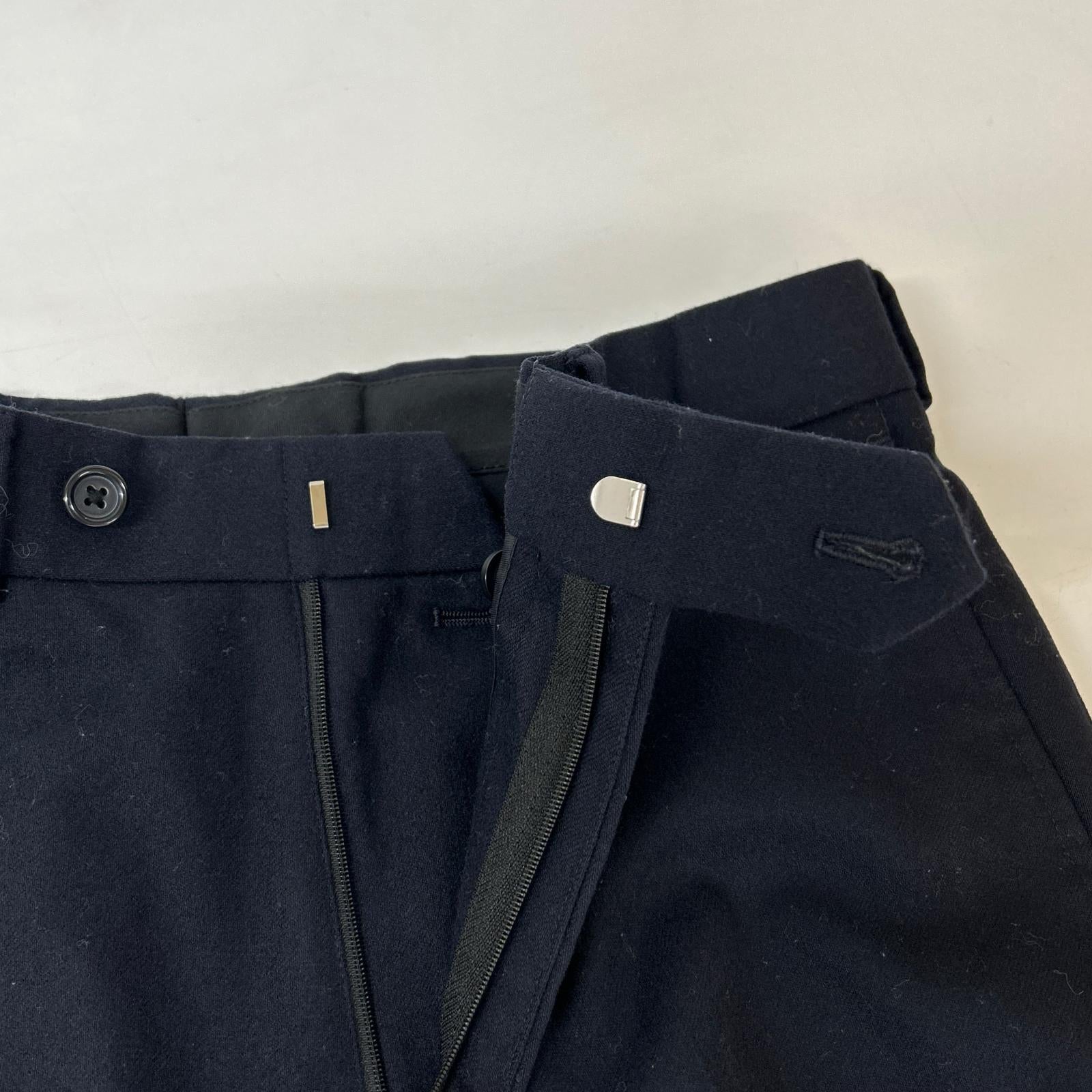 BrooksBrothers ブルックスブラザーズ 100211458 ネイビー ウールカシミヤ フランネル トラウザーズ ボトムス