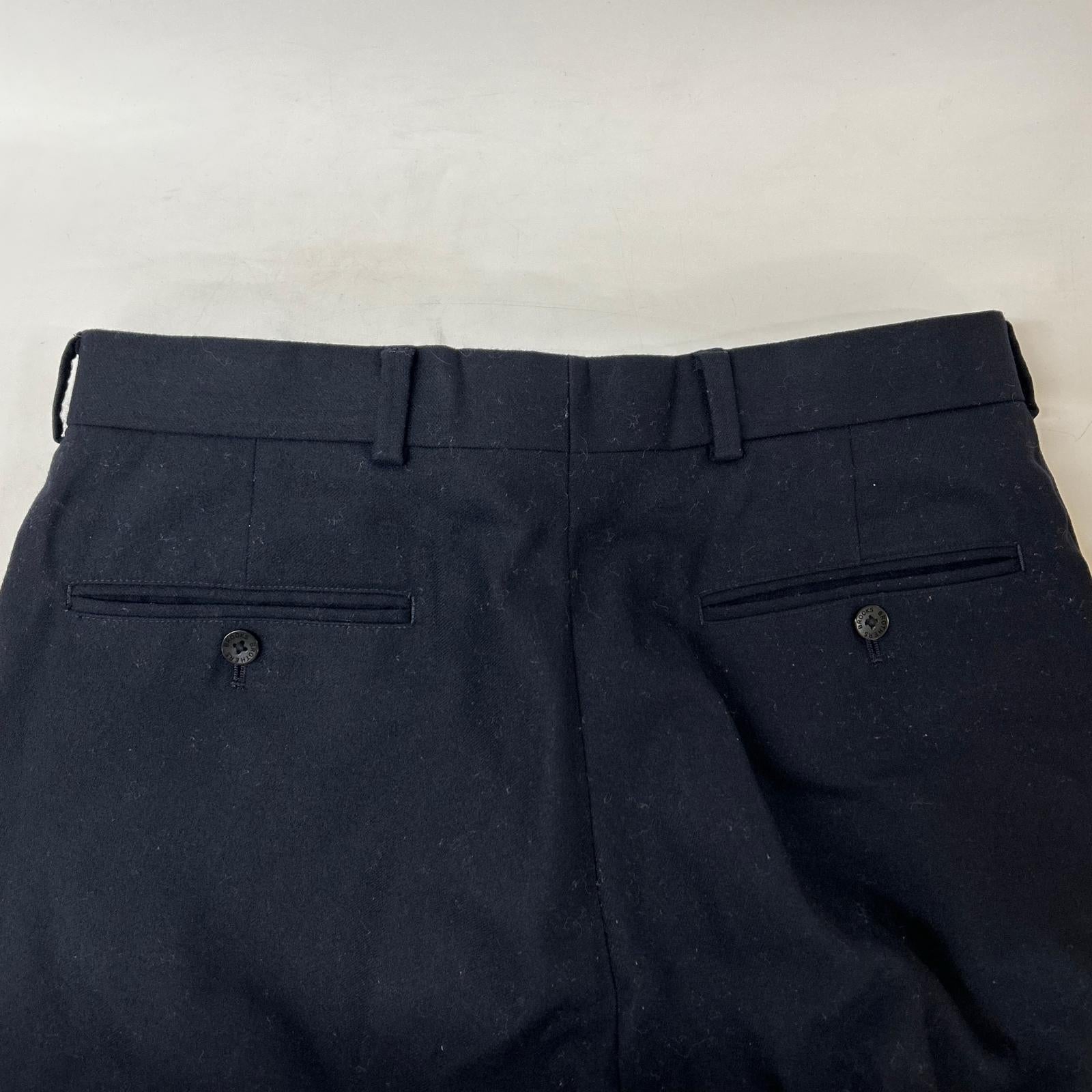 BrooksBrothers ブルックスブラザーズ 100211458 ネイビー ウールカシミヤ フランネル トラウザーズ ボトムス