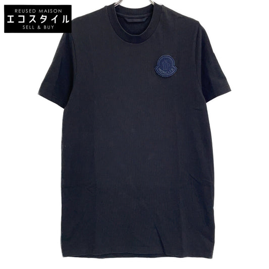 MONCLER Moncler Domestic Regular 23S I20918C00069 Black Logo Patch Short Sleeve T-Shirt Top