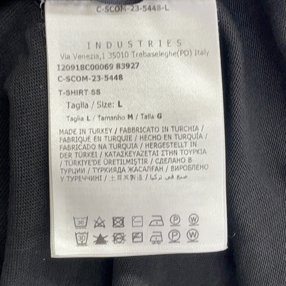 MONCLER Moncler Domestic Regular 23S I20918C00069 Black Logo Patch Short Sleeve T-Shirt Top