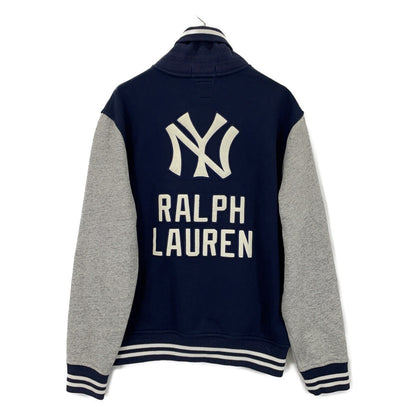 POLO RALPH LAUREN ポロ ラルフローレン ×クーパーズタウン ネイビー×グレー コットンスタジャン ジャケット