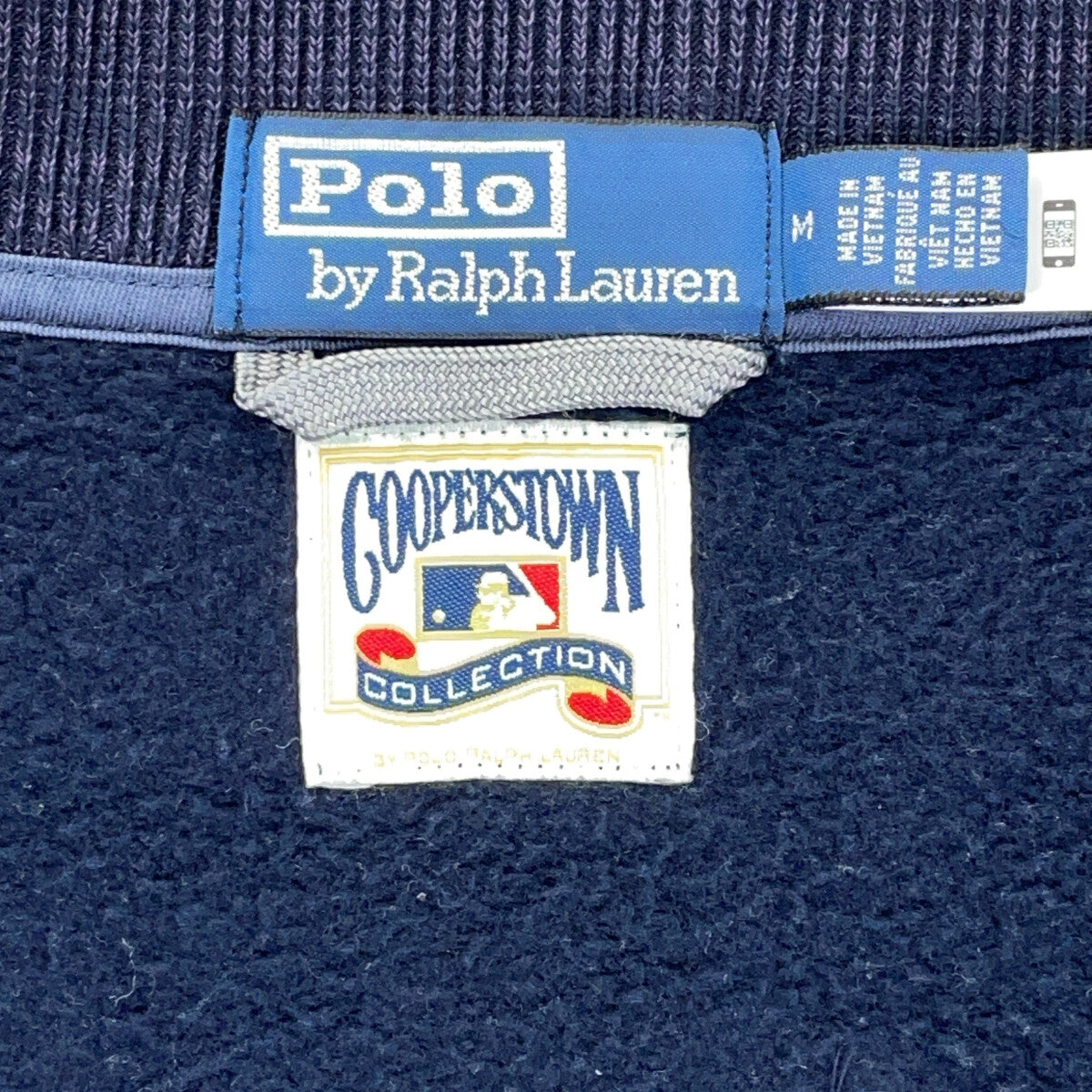 POLO RALPH LAUREN ポロ ラルフローレン ×クーパーズタウン ネイビー×グレー コットンスタジャン ジャケット