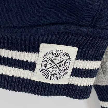 POLO RALPH LAUREN ポロ ラルフローレン ×クーパーズタウン ネイビー×グレー コットンスタジャン ジャケット