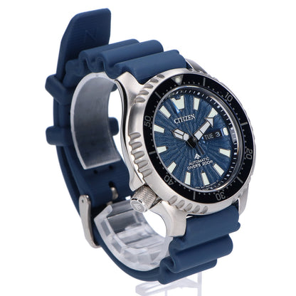 CITIZEN シチズン 新品同様 NY0136-52L プロマスター FUGU 青文字盤 ダイバーズ 自動巻き 腕時計