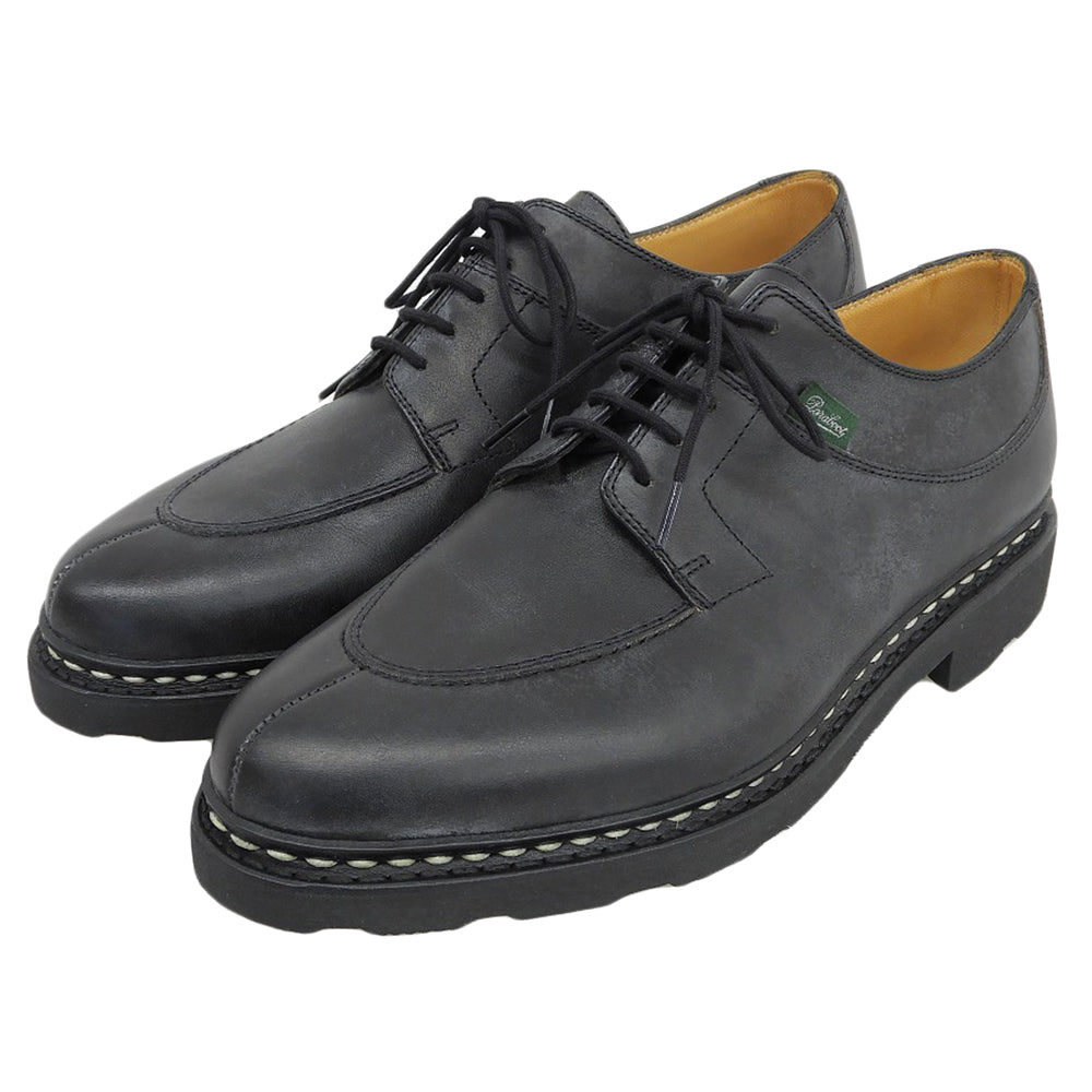 Paraboot パラブーツ 新品同様 レザー アヴィニョン グリフ2 Uチップシューズ メンズ 黒 ブラック 7 シューズ 7