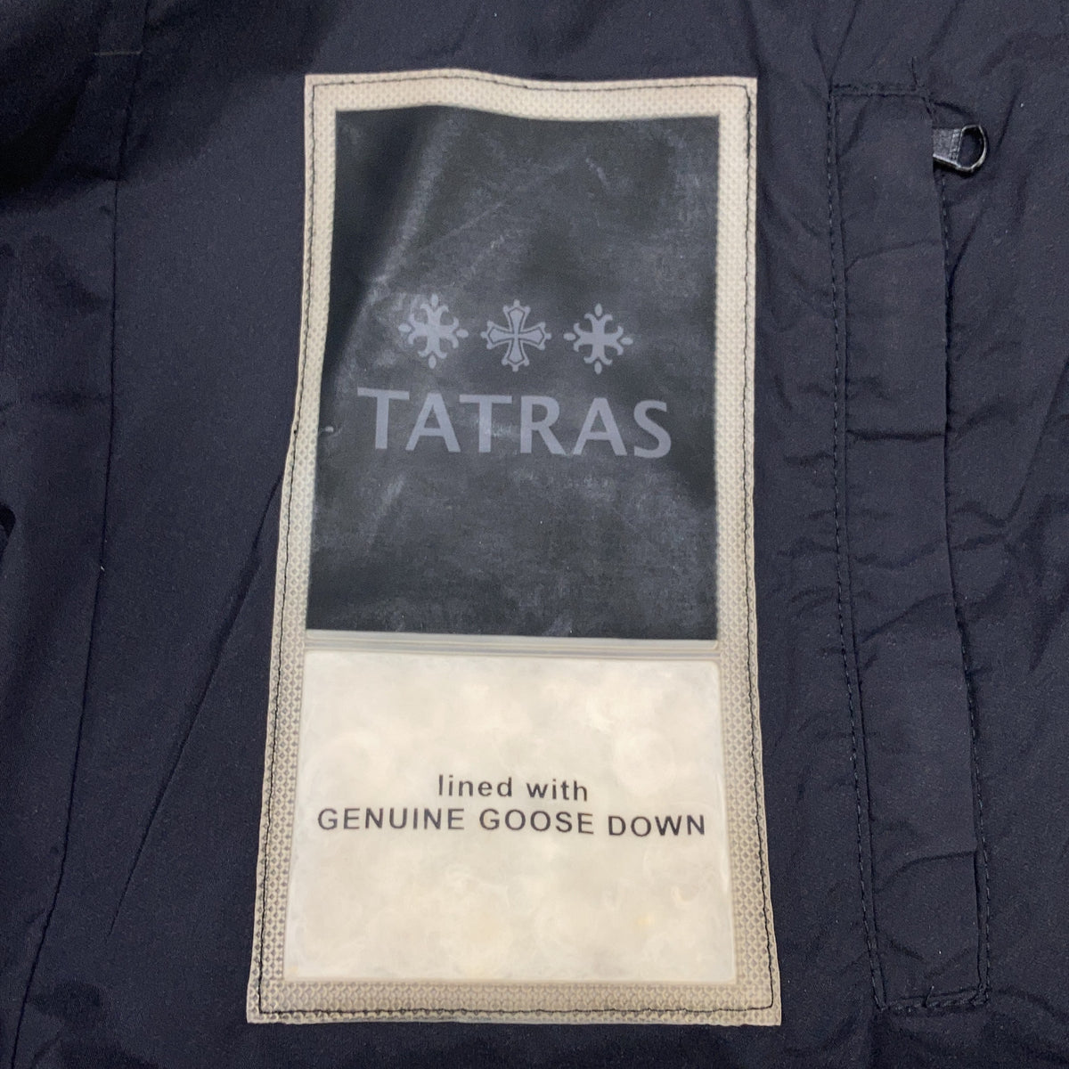 TATRAS タトラス LTA18A4487 ブラック アゴーニャ AGOGNA ベルト付き ダウンコート コート