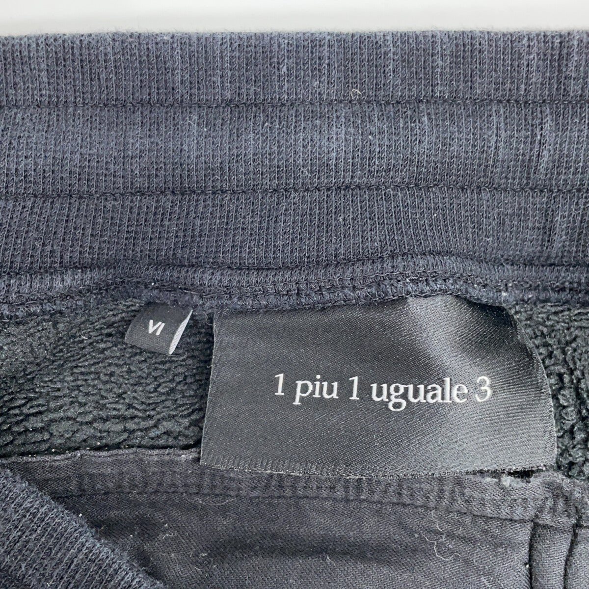 1piu1uguale3 ウノピゥウノウグァーレトレ MRP496 ﾌﾞﾗｯｸ ｽｳｪｯﾄﾊﾟﾝﾂ ボトムス 4