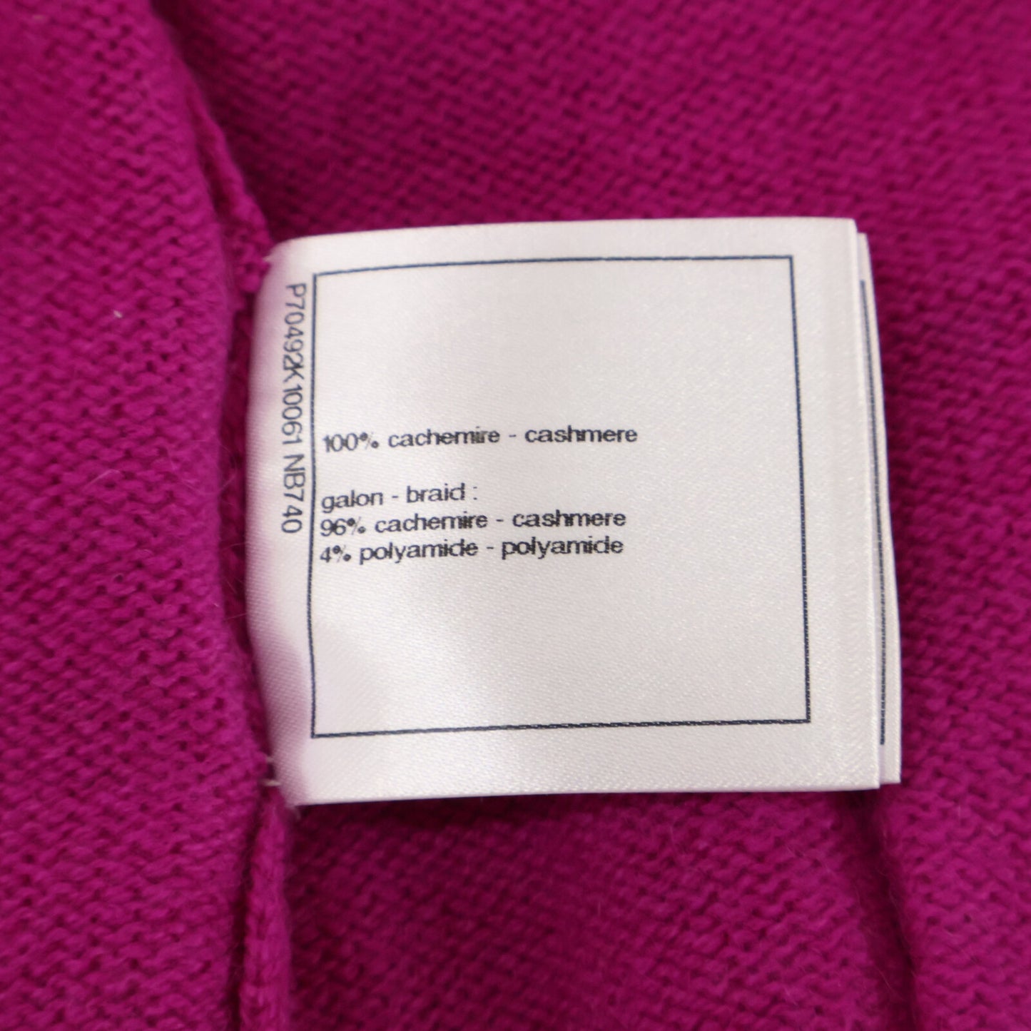 CHANEL 【Excellent Condition/Domestic Authentic】P70492K10061 100% Cashmere Coco Mark Button Cardigan Top