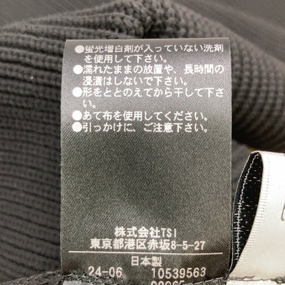 ﾌﾞﾗｯｸ×ｷｬﾒﾙ ﾆｯﾄﾄﾞｯｷﾝｸﾞﾄﾞﾗｲﾁﾉ ﾎﾟﾝﾁｮ風ﾆｯﾄ トップス 38 レディース